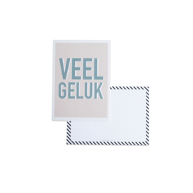 Veel geluk || A6 Kaart