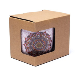 Theemok met zeef Mandala paars