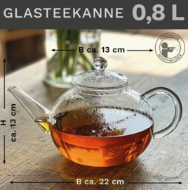 Creano glazen theepot 0,8 l