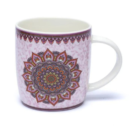 Theemok met zeef Mandala paars
