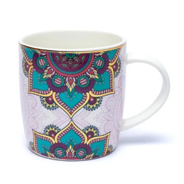 Theemok met zeef Mandala Turquoise