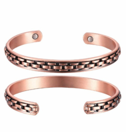 Magnetisches Gesundheitsarmband aus Kupfer – 0,8 cm