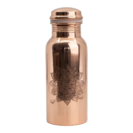 Koperen waterfles mandala 500 ml
