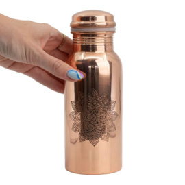 Koperen waterfles mandala 500 ml