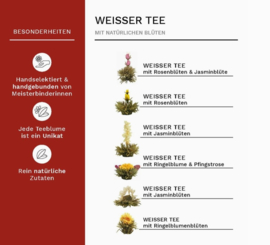 Theebloemen cadeauset "Witte thee"