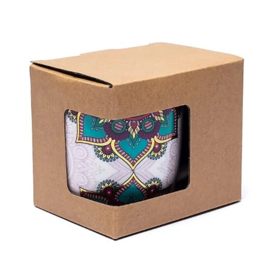 Theemok met zeef Mandala Turquoise