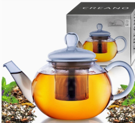 Creano glazen theepot 0,8 l