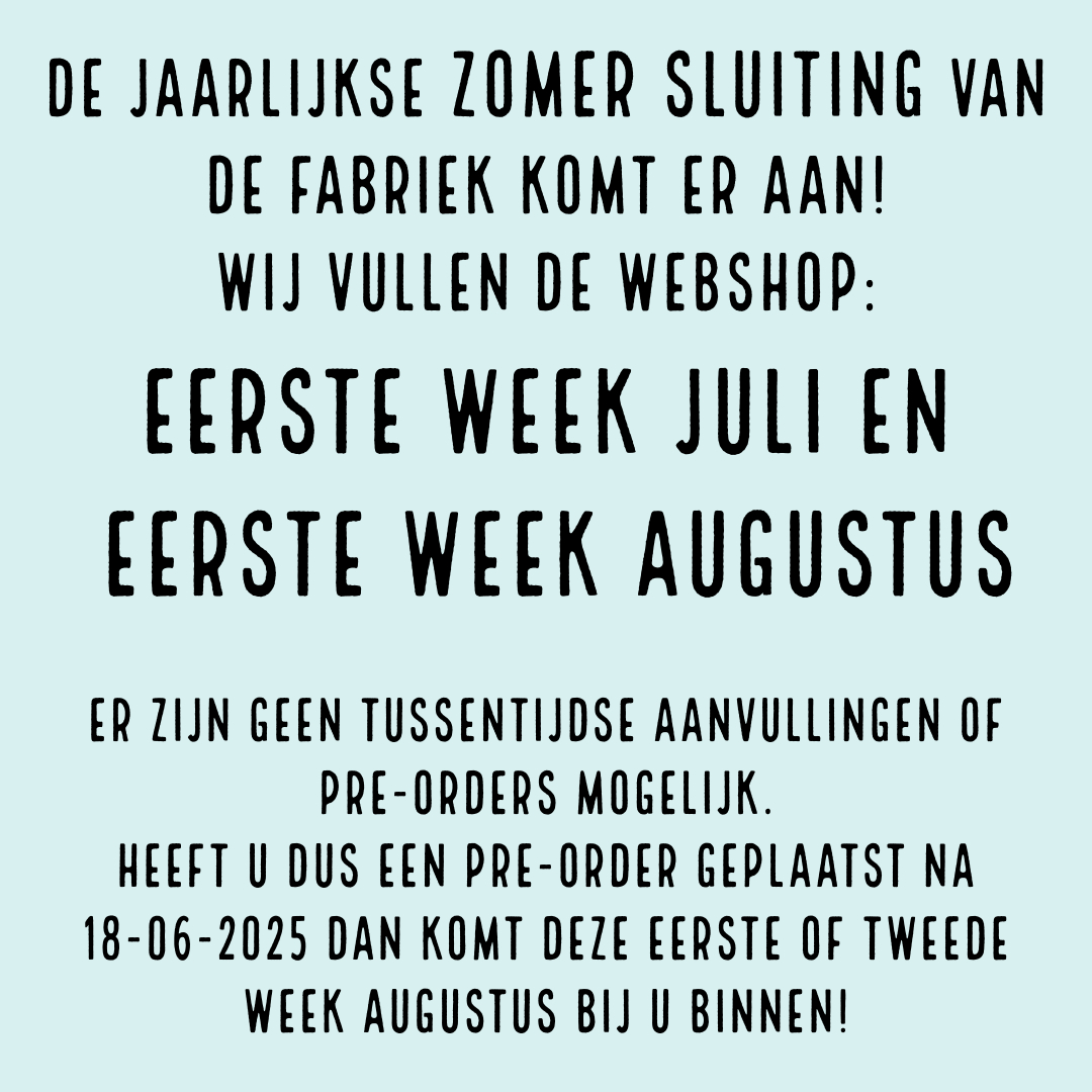 Belangrijk nieuws - zomersluiting 2025