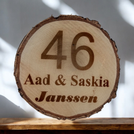 Hout | Naambord Gebrand