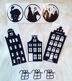Sint | Raamstickers huizen