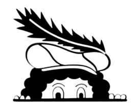 Sint | Gluurpiet raamsticker