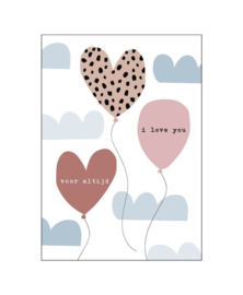 Wenskaart | I love you voor altijd