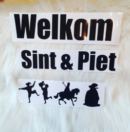Sint | Raamstickers welkom