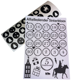Sint | Aftelkalender + Stickers