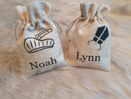 Sint | Jute zakje + naam