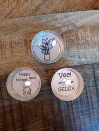 Nieuw Huis - waxinelichtjes 3St.