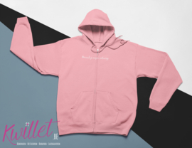 Zipped hoodie dame met eigen opdruk