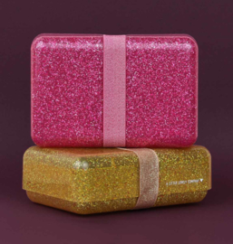 Lunchbox 'glitter roze'
