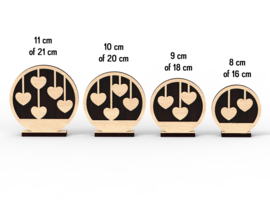 Cirkel met hartjes - 10 hartjes