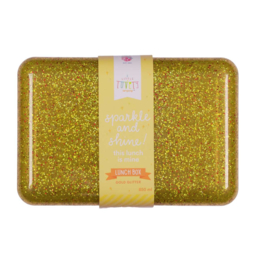 Lunchbox 'glitter goud'