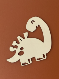 Dinosaurus hout + naam