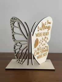 Vlinder “your wings” 15cm