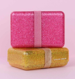 Lunchbox 'glitter roze'