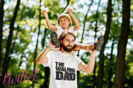 T-shirt 'the walking dad' (3 kids)