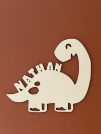 Dinosaurus hout + naam