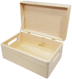 Houten bewaarkist M (30 x 20 x 13cm)