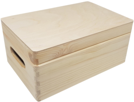 Houten bewaarkist M (30 x 20 x 13cm)