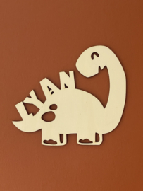 Dinosaurus hout + naam
