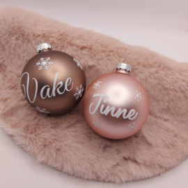 Kerstbal Roze