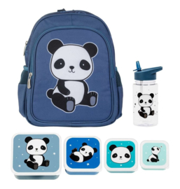 "Panda" set 2 (rugzak - drinkfles - lunch box set)