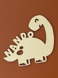 Dinosaurus hout + naam