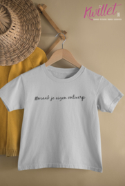 T-shirt kind met eigen opdruk