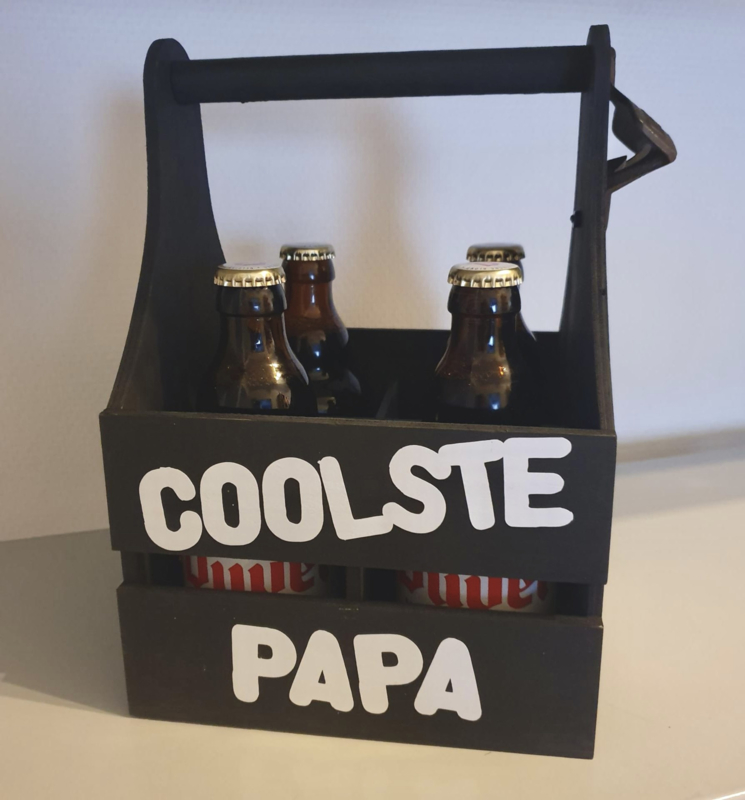 geschenk beheerder Imperial Flessenhouder 4 flesjes met flesopener 'Save water, drink beer' |  Glazen/mokken | Kwillet