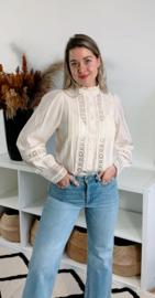 Boho blouse met kant