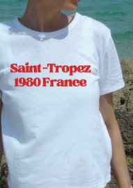 Saint-Tropez 1980 France Graphic Tee - Vintage Chic UNISEX T-Shirt - 100% Soft Cotton - Relaxed Fit Shirt - Timeless French Riviera Style