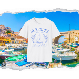 Saint Tropez French Riviera Comfort Colors T-Shirt St Tropez Vacation Tee French Riviera Gift Sailboat Saint Tropez Shirt Trendy Oversized