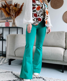 Flare Legging Punta Di Roma Green