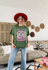 Rodeo Queen Tshirt in Military Green