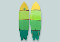 Surf board - Green Punch