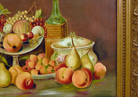 Vintage schilderij stilleven