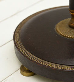 Vintage Staande Schemerlamp met Originele Lampenkap