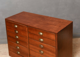 Vintage Ladekast met 12 Lades