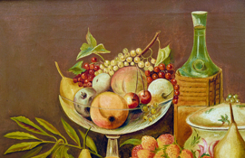 Vintage schilderij stilleven