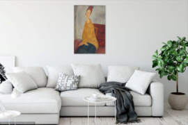 Modigliani, Jeanne Hebuterne in gele trui