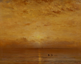 Mesdag, Zonsondergang met garnalenvissers