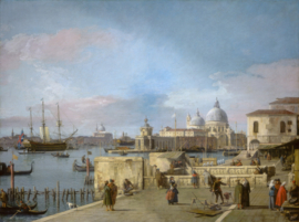 Canaletto, Ingang van de Canal Grande vanaf de Molo